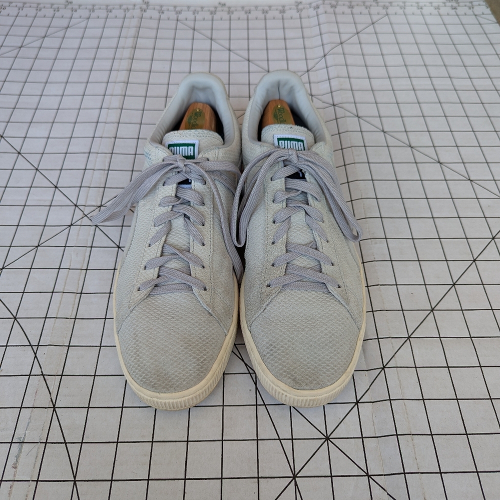 Puma men's slate grey blue suede sneakers size 9.5